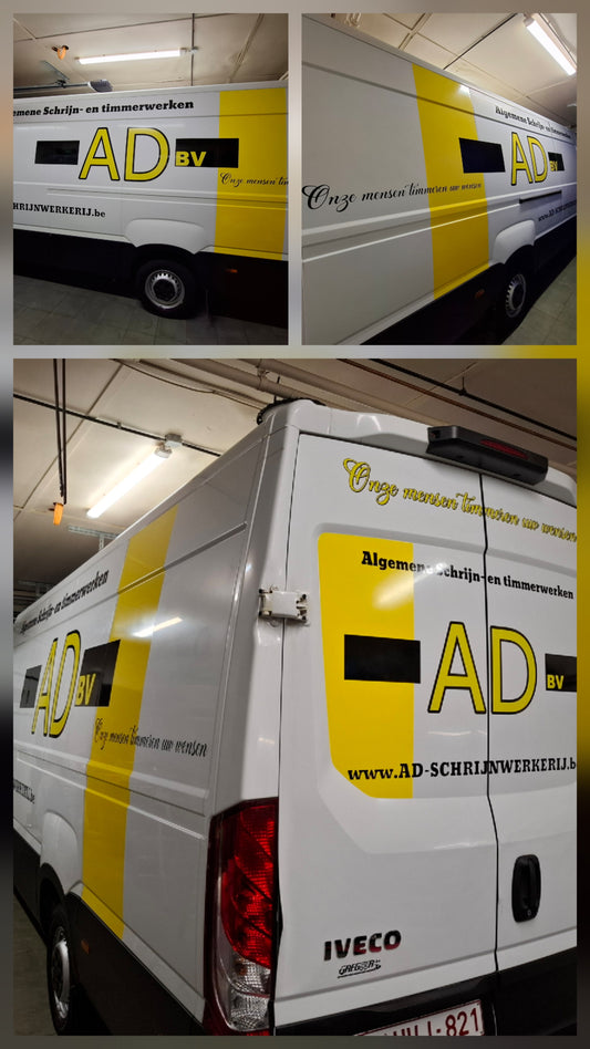 Belettering camionette -Prijs op aanvraag-
